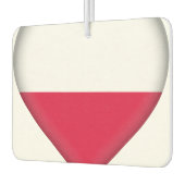 polnische Flagge Autolufterfrischer (Links)