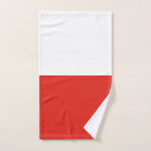 Polnische Flagge Badhandtuch Set (Handtuch)