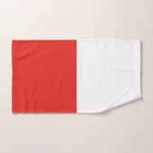 Polnische Flagge Badhandtuch Set (Handtuch)