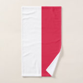 Polnische Flagge Badhandtuch Set (Handtuch)