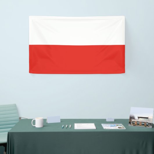 Polnische Flagge Banner (Messeveranstaltung)