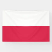 Polnische Flagge Banner (Horizontal)