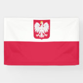 Polnische Flagge Banner (Horizontal)