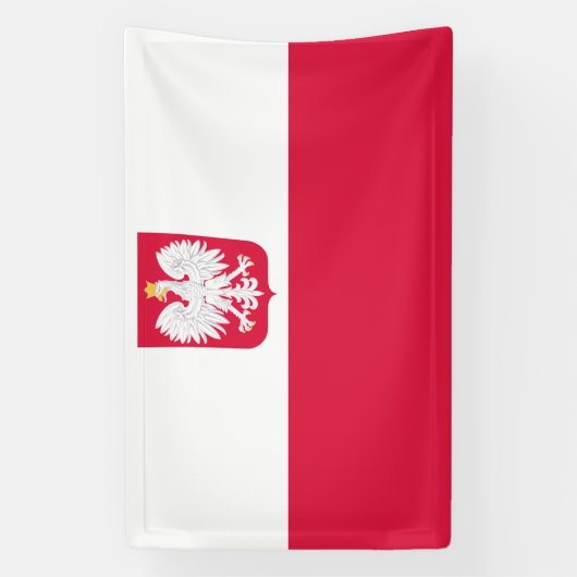 Polnische Flagge Banner (Vertikal)