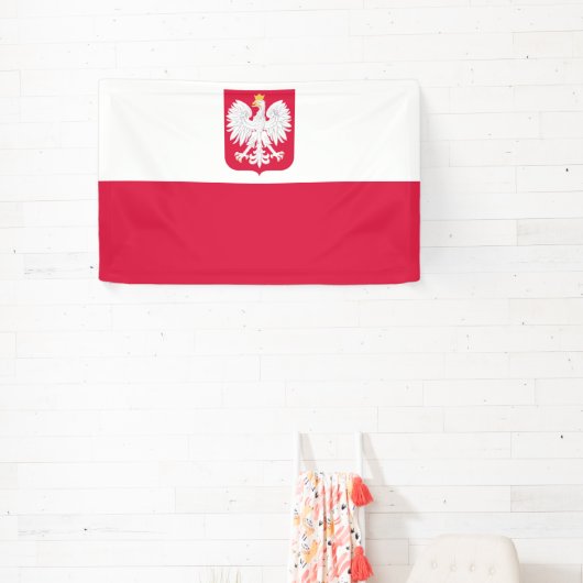 Polnische Flagge Banner (InSitu)