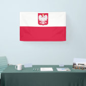Polnische Flagge Banner (Messe)