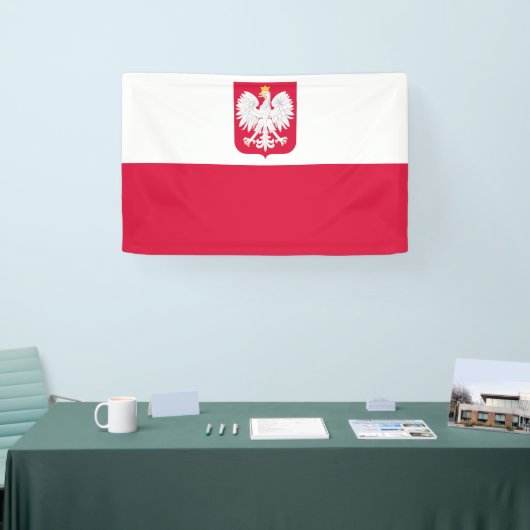 Polnische Flagge Banner (Messe)