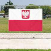 Polnische Flagge Banner (Insitu)