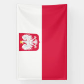 Polnische Flagge Banner (Vertikal)