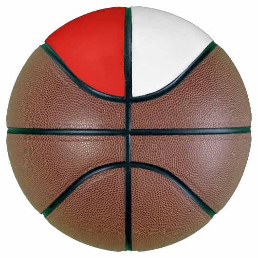 Polnische Flagge Basketball (Rechts)
