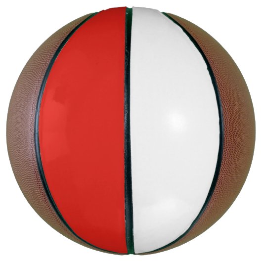 Polnische Flagge Basketball (Vertikal)