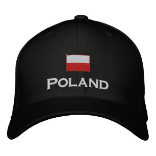 Polnische Flagge Bestickte Kappe