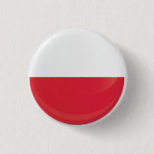 Polnische Flagge Button (Vorderseite)