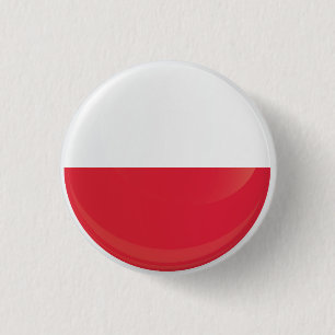Polnische Flagge Button