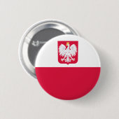 Polnische Flagge Button (Vorne & Hinten)