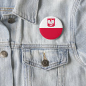 Polnische Flagge Button (Beispiel)