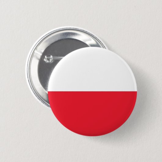 Polnische Flagge Button (Vorne & Hinten)