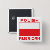 Polnische Flagge Button (Vorne & Hinten)