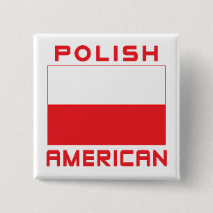 Polnische Flagge Button
