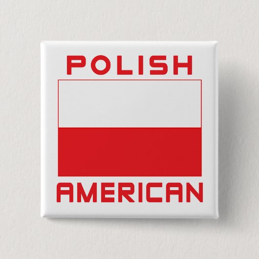 Polnische Flagge Button (Vorderseite)