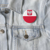 Polnische Flagge Button (Beispiel)
