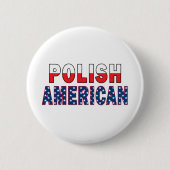 Polnische Flagge Button (Vorderseite)