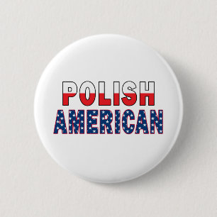Polnische Flagge Button