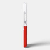 Polnische Flagge Case-Mate iPhone Hülle (Rückseite / Links)