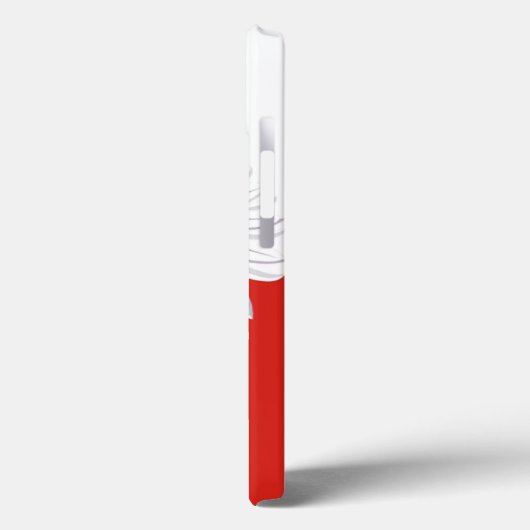 Polnische Flagge Case-Mate iPhone Hülle (Rückseite / Links)