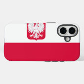 polnische Flagge Case-Mate iPhone Hülle (Rückseite (Horizontal))
