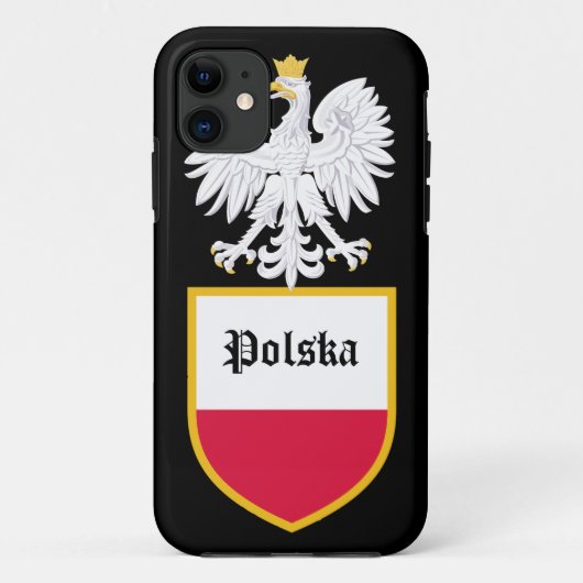 Polnische Flagge Case-Mate iPhone Hülle (Rückseite)