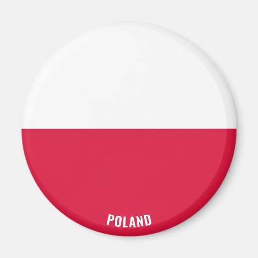 Polnische Flagge Charming Patriotic Magnet (Vorne)