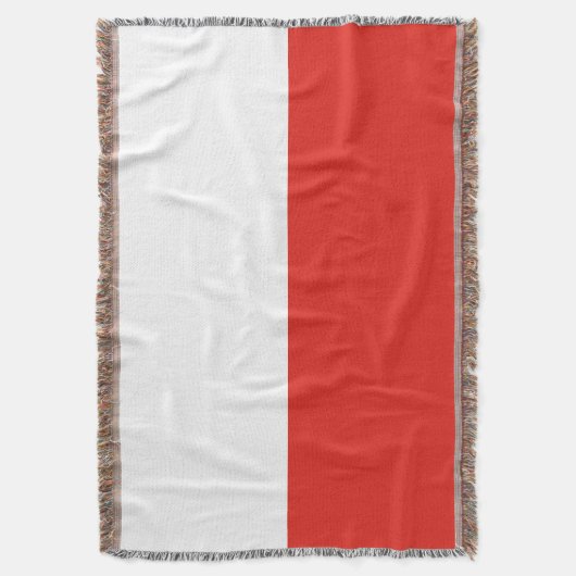 Polnische Flagge Decke (Vorderseite Vertikal)