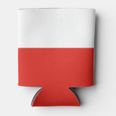 Polnische Flagge Dosenkühler (Vorderseite)