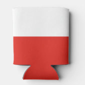Polnische Flagge Dosenkühler (Rückseite)