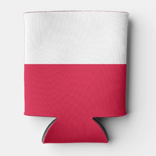 Polnische Flagge Dosenkühler (Vorderseite)