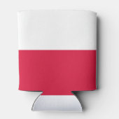 Polnische Flagge Dosenkühler (Rückseite)