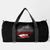Polnische Flagge Duffle Bag (Rückseite)
