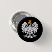Polnische Flagge, Eagle & Polnische Mode /Sport Button (Vorne & Hinten)