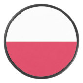 Polnische Flagge Eishockey Puck (Vorderseite)
