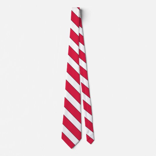 Polnische Flagge Elegant Patriotic Neck Tie Krawatte (Vorderseite)