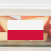 Polnische Flagge Etiketten (Befestigt)