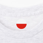 Polnische Flagge Etiketten (Befestigt)