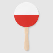 Polnische Flagge Fächer (Vorderseite)