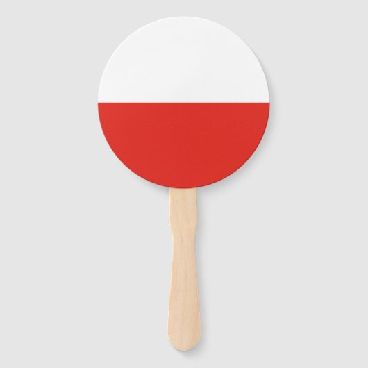 Polnische Flagge Fächer (Vorderseite)