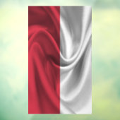 Polnische Flagge Fensteraufkleber (Blatt 3)