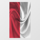 Polnische Flagge Fensteraufkleber (Blatt)