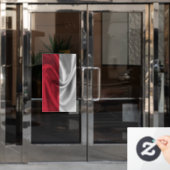 Polnische Flagge Fensteraufkleber (Büro Tür)
