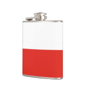 Polnische Flagge Flachmann (Links)