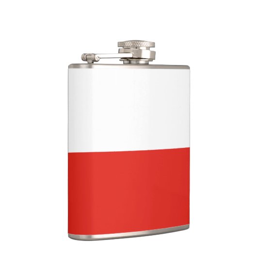 Polnische Flagge Flachmann (Rechts)